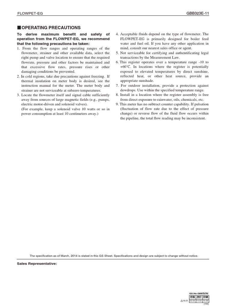 Flow Meter Oval Flowpet EG PDF 12 | PDF | Flow Measurement | Pump