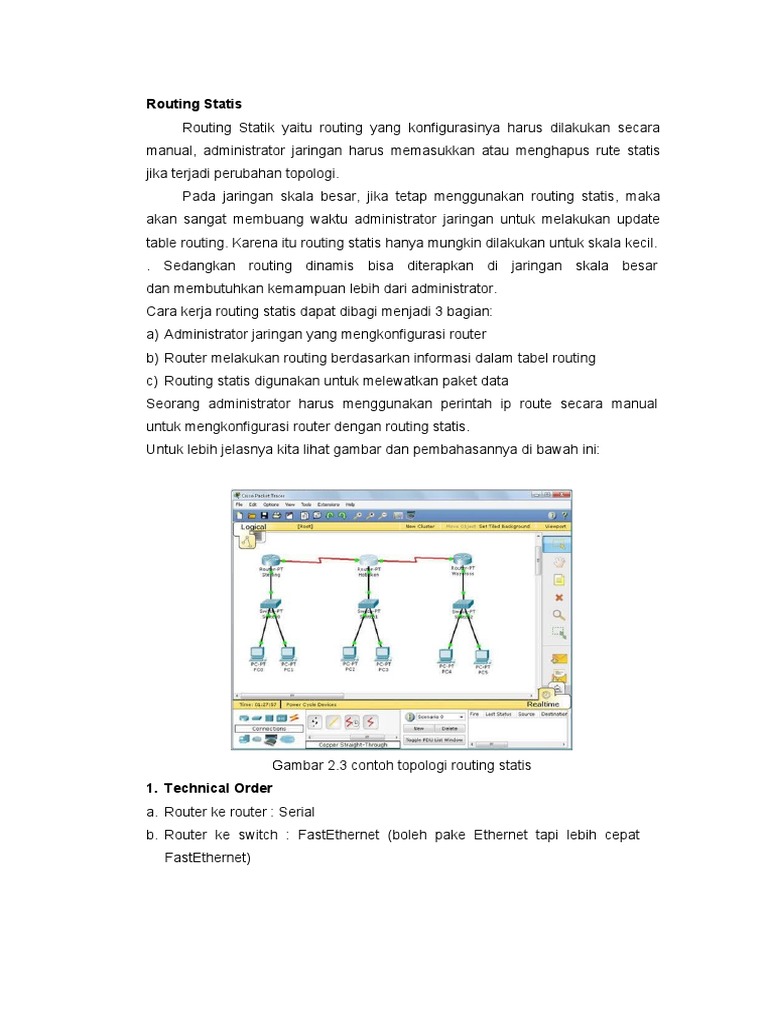 Routing Statis | PDF