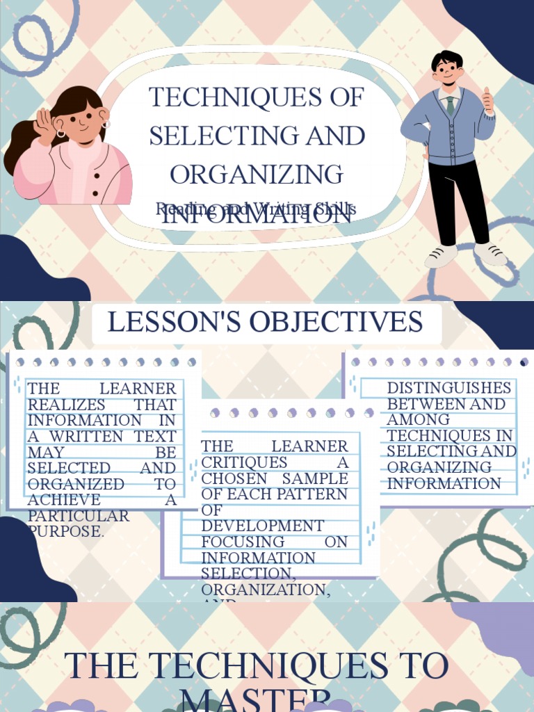 Q1 w2 techniques in selecting and organizing information 1 pdf