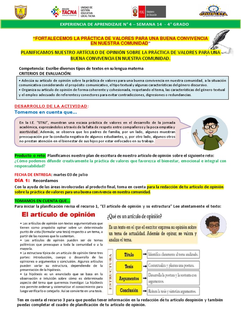 Práctica de Valores en la Comunidad | PDF | Evaluación | Ciencia cognitiva