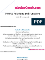 1 7 Slide Show Inverse Relations and Functions