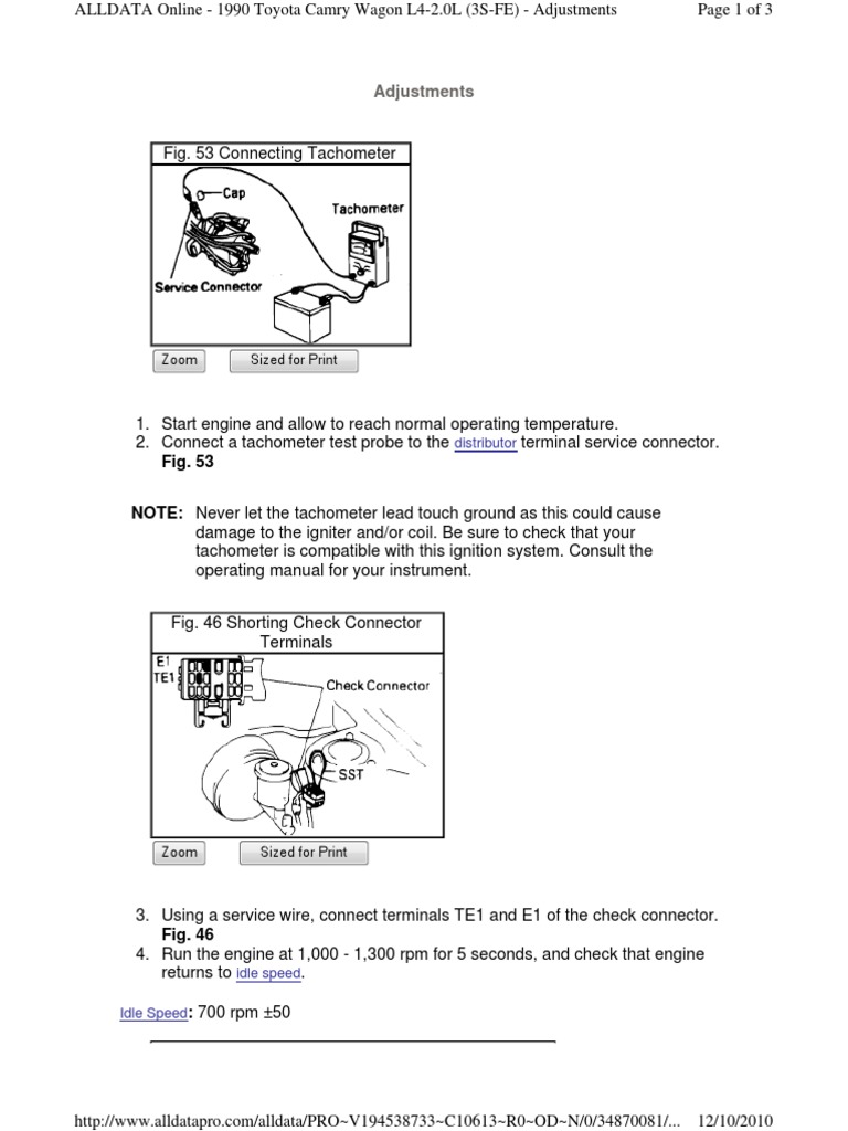 3S-FE Engine Timing Adjustment Guide | PDF | Business | Technology ...