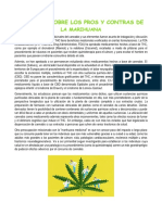 Articulo Sobre Los Pros y Contras de La Marihuana