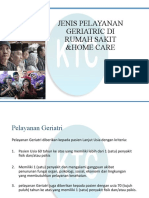 JENIS PELAYANAN GERIATRI DI RS DAN HOME CARE