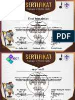 Desain Sertifikat Pramuka Gratis 1 Powerpoint Landscape