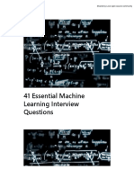 41 Machine Learning Interview Question