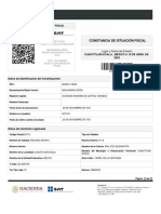 Cédula de identificación fiscal (CIF) Maquinaria Jersa