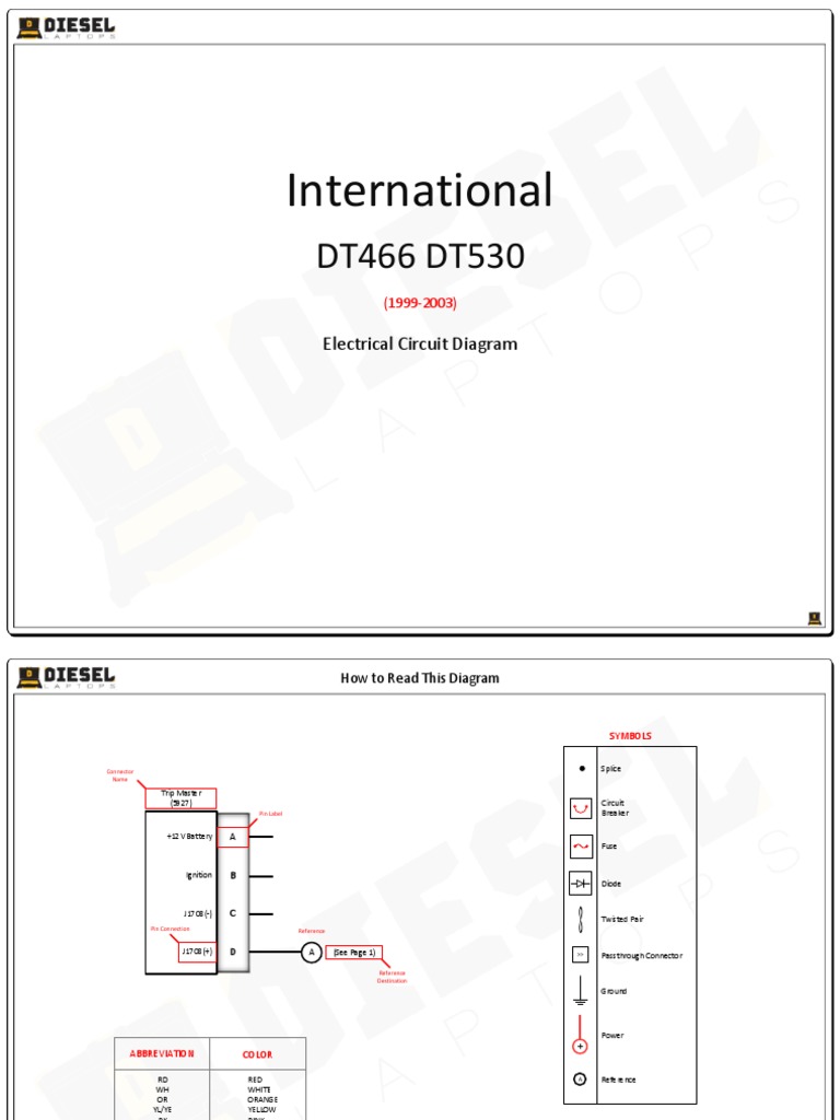 DT466 Wiring Diagram PDF Throttle Relay