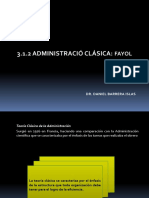 3.1.2 Administración Clásica Fayol