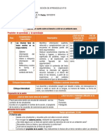 Sesión de Aprendizaje Agosto - V Ciclo