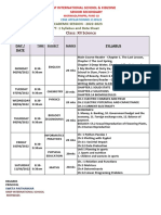 Grade - 12 Science - Syllabus and Datesheet