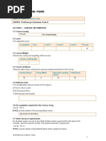 Course Outline PBT