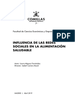 Redes Sociales y Alimenatcion