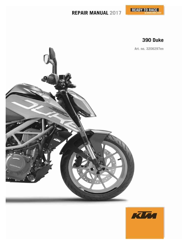 KTM 390 DUKE Repair Manual 2017 | PDF