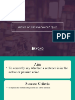 Active Passive Quiz