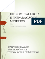 Caracterização mineralógica de minérios