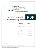 Wipro Consumer Case: Merchandising Models for Success