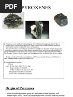 Pyroxene Mineral Group Overview | PDF | Minerals | Mineralogy