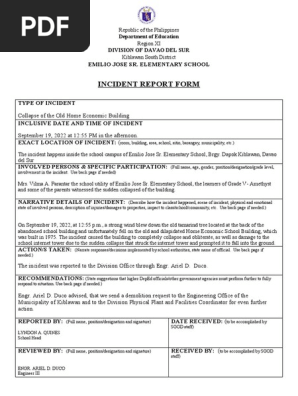 Incident Report Form
