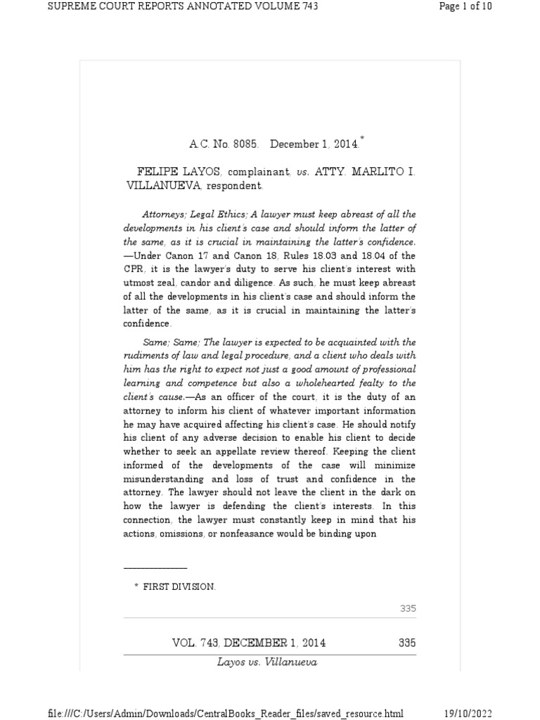 Layos vs villanueva pdf lawyer supreme court of the united states