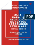 Guía de Redacción de Textos Estilo Apa 2022 VF