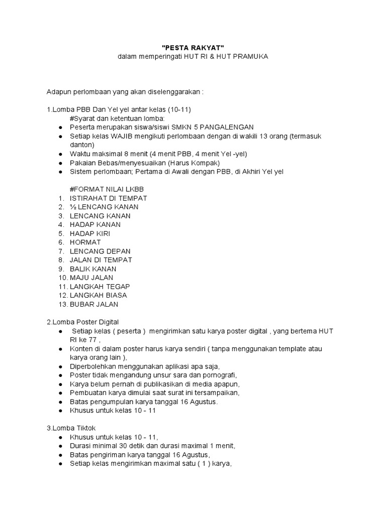 Pesta Rakyat | PDF