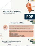 Peranan Sekretariat Dalam SIMBG Prov Jawa Barat Agustus 2022