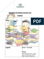 Date Sheet and Syllabus For Mid Term 11 A 2022-23