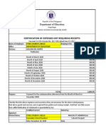 Cert - of Expenses Not Requiring Receipts