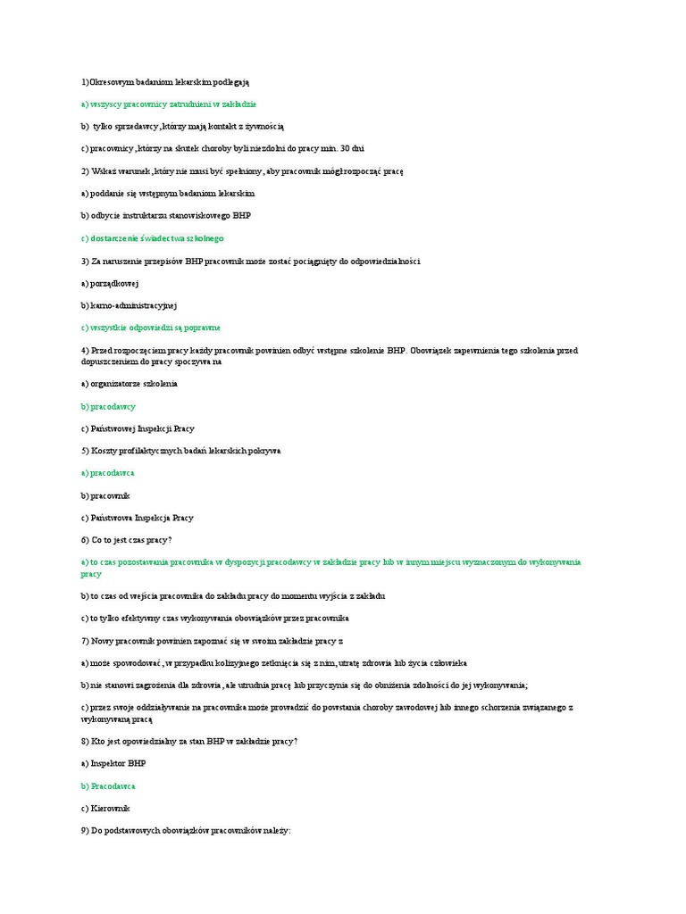 BHP Test PDF