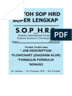 Contoh Sop HRD Lengkap