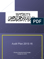 Audit Plan Oct. 20 2015