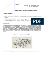 Instructivo Práctica No 4 Medidores de Flujo en Canales Abiertos Vertederos