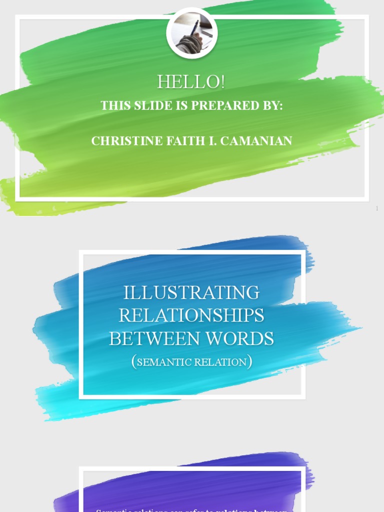 Semantic Relations Pdf Language Mechanics Lexical Semantics