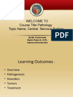 Welcome To Course Title Pathology Topic Name: Central Nervous System
