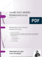 Teori Dan Model Pembangunan