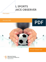 National Sports Governance Observer Final Report