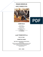Project Report On Dairy Farming (Cow) : Submitted by