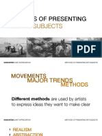 Methods of Presenting: The Art Subjects