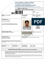 Admit Card