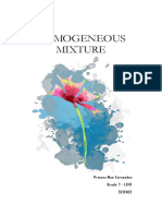 Understanding Homogeneous and Heterogeneous Mixtures