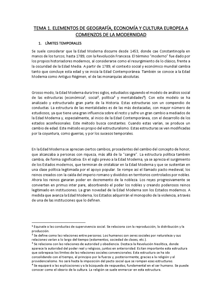 Apuntes - Historia de La Europa Moderna I | PDF | imperio Otomano ...