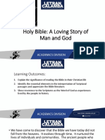 Holy Bible Loving Story of Man and God