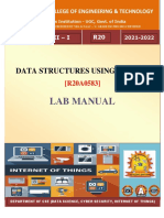 Data Structures Using Python Lab Manual (R20a0583)