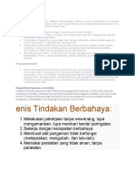 Enis Tindakan Berbahaya:: 4. Pengendalian Risiko