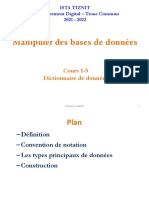 Cours1-5 Dictionnaire de Données