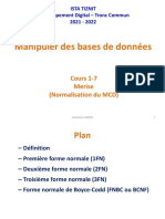 Cours1-7 Merise (Normalisation Du MCD)