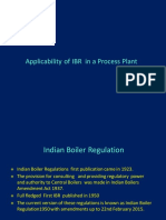Applicability of IBR in A Process Plant Equipment