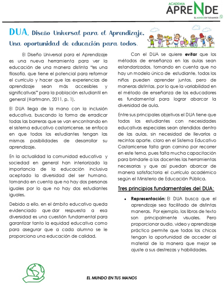 Estrategias DUA para Aula Inclusiva | PDF | Plan de estudios | Aprendizaje