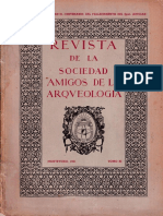 REVISTA DE LA SOCIEDAD DE "AMIGOS DE LA ARQUEOLOGIA" Tomo XI 1951